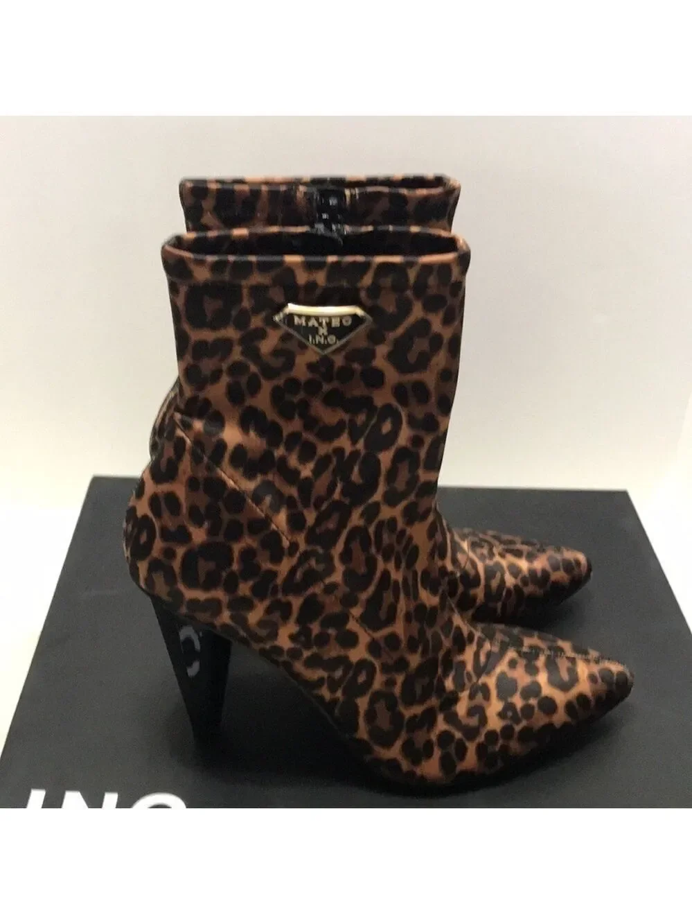 Inc Animal Print Stretch Luisa Ankle Boot